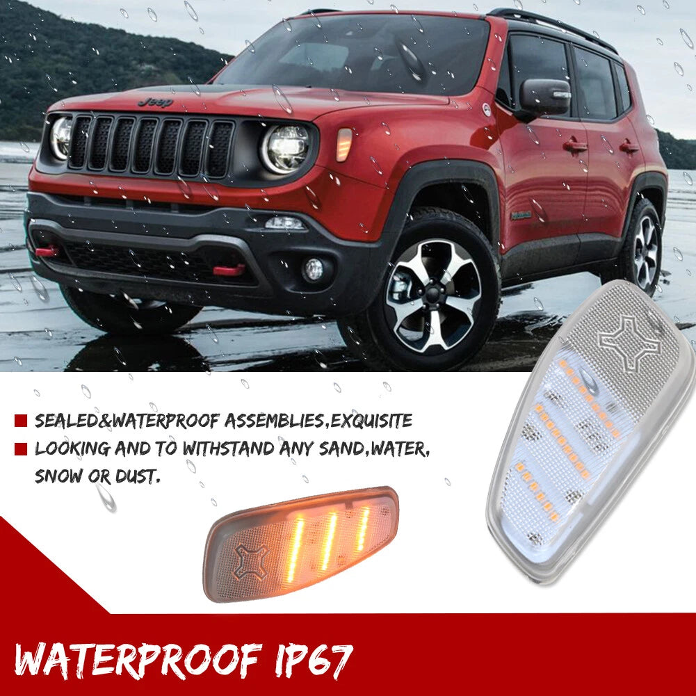 LED Side Marker Lights Kit for Jeep Renegade (2015–2021)