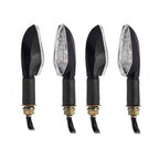 4X Black LED Turn Signal Light Indicators for Aprilia Tuono 1000 RSV4 (2003–2015)