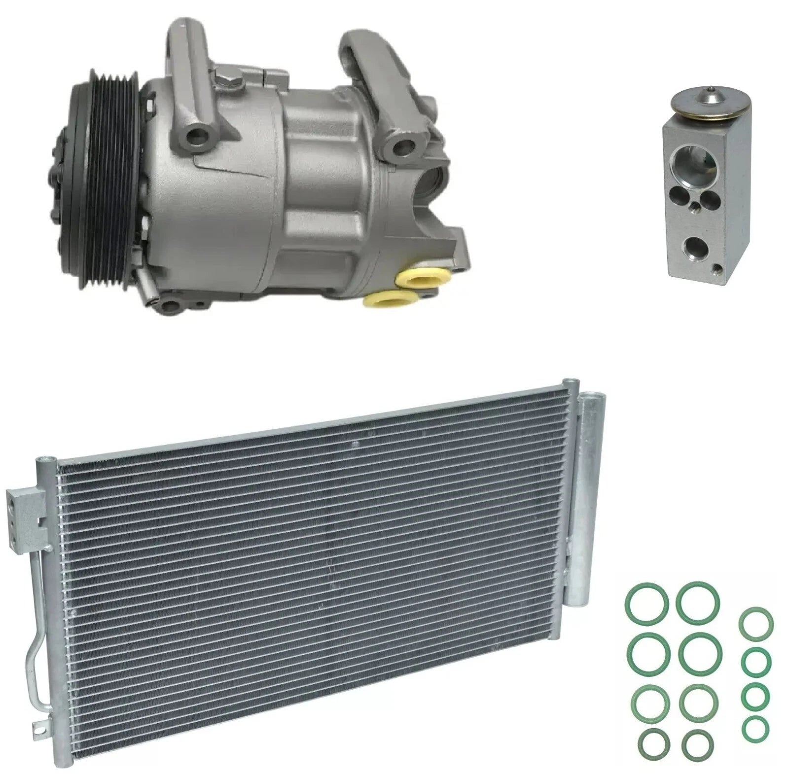 A C Compressor Kit with Condenser for Fiat 500L 1.4L (2019–2019)