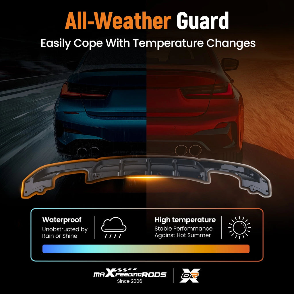 Rear Lip Diffuser Kit for BMW 3 Series F30 F31 (2012–2018)