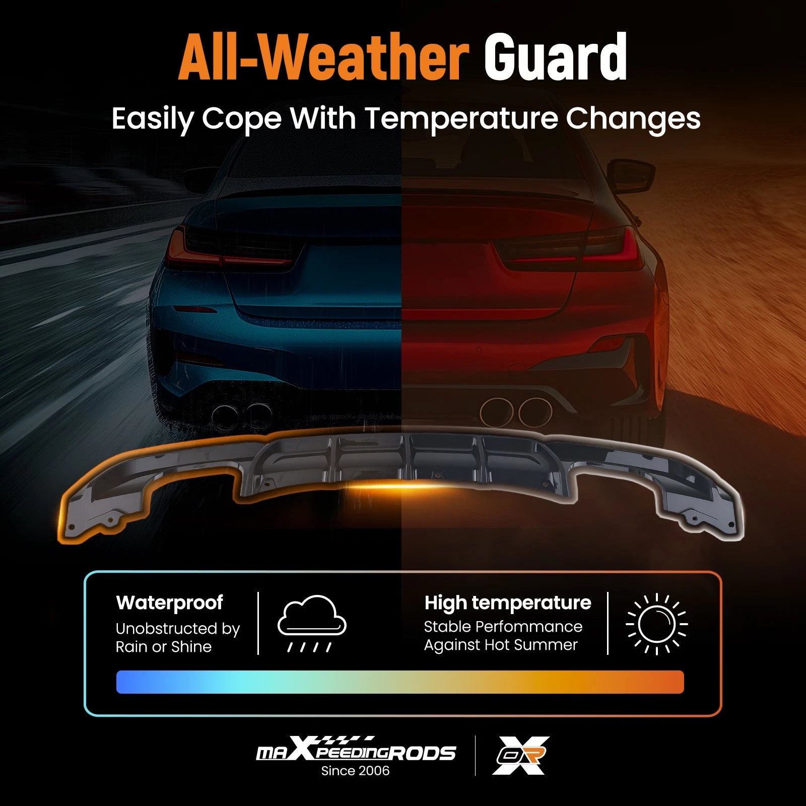 Rear Lip Diffuser Kit for BMW 3 Series F30 F31 (2012–2018)