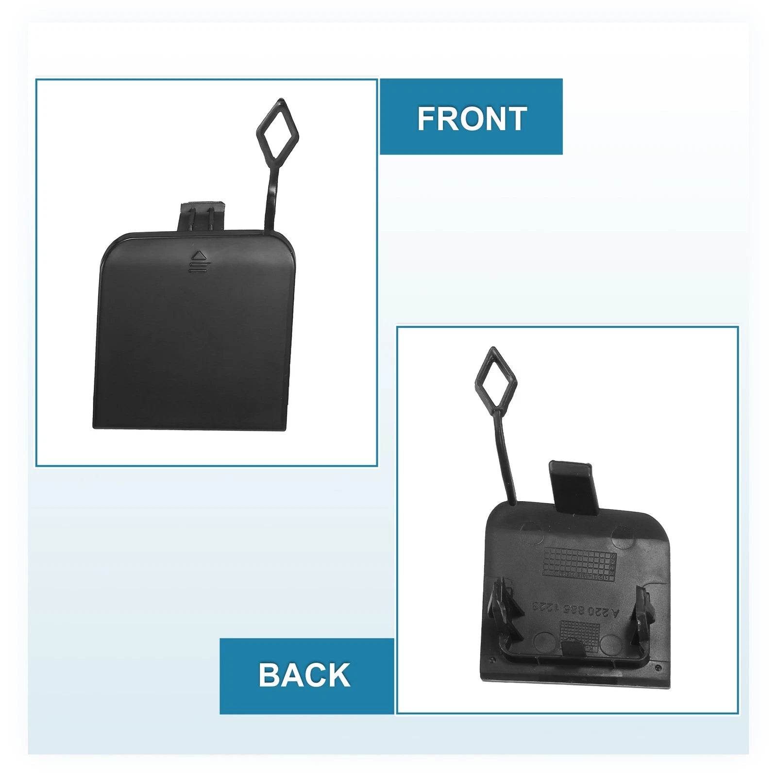 Tow Hook Cover for Mercedes-Benz S500 (2000–2001) - Black