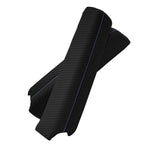 Door Panel Armrest PVC Carbon for Ford F150 Lariat (2015–2020) Blue Stitch