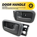 2X Interior Rear Left Right Door Handle & Trims for Toyota Tundra (2000–2006) Gray V