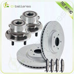 Front Drilled Brake Rotors & Ceramic Pads for Acura ZDX (2010–2013)