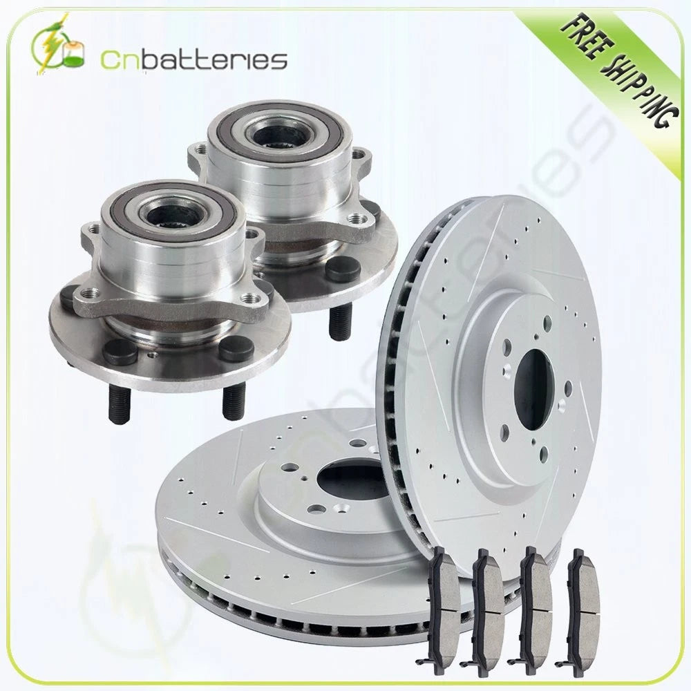 Front Drilled Brake Rotors & Ceramic Pads for Acura ZDX (2010–2013)