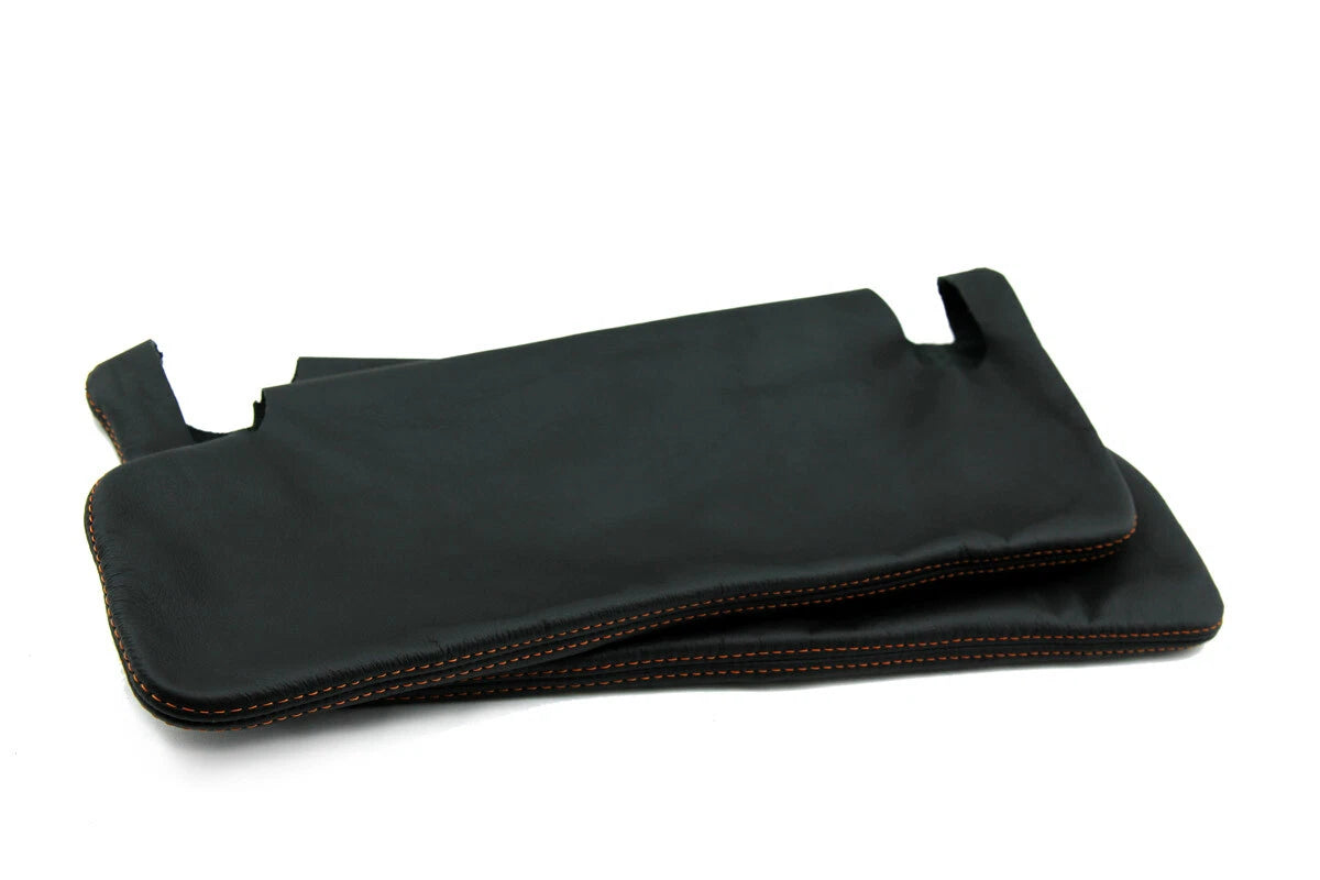Sunvisors for Ford F150 Raptor (2009–2014) Synthetic Leather Orange Stitch