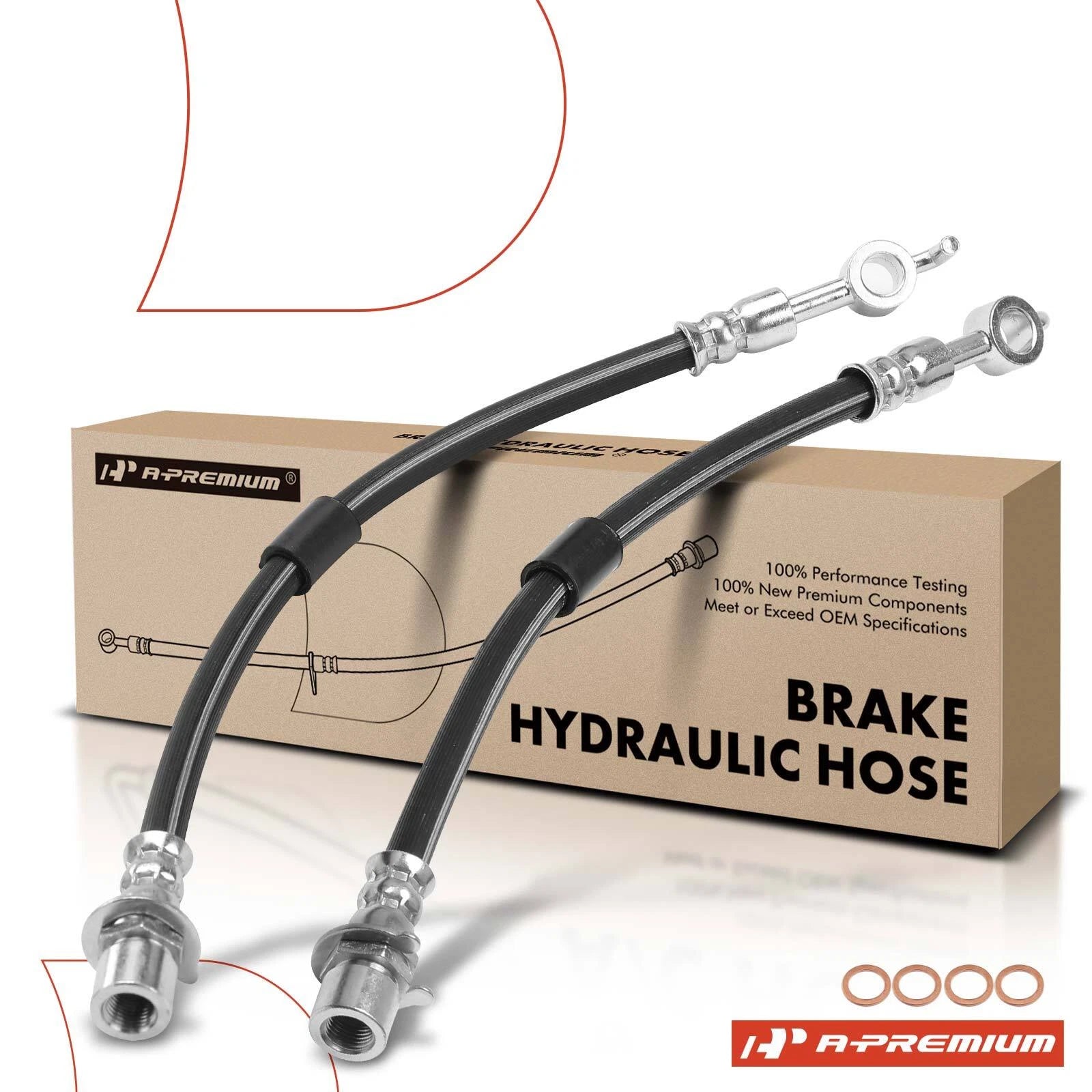 2X Rear Brake Hydraulic Hose for Ford Fusion Lincoln MKZ (2009–2012)
