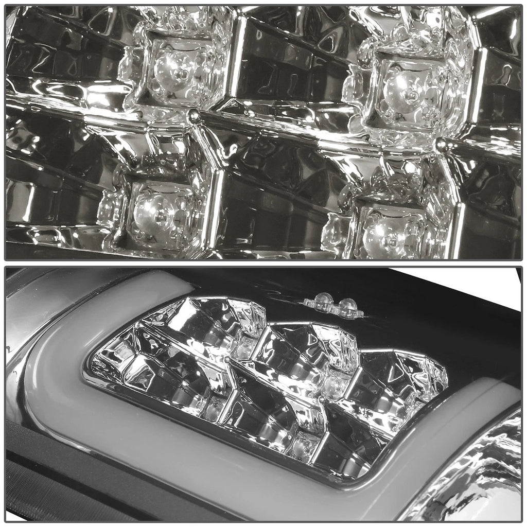 LED C-Tube Tail Brake Light Lamps Smoked for Dodge Ram 1500 2500 3500 (1994–2002)