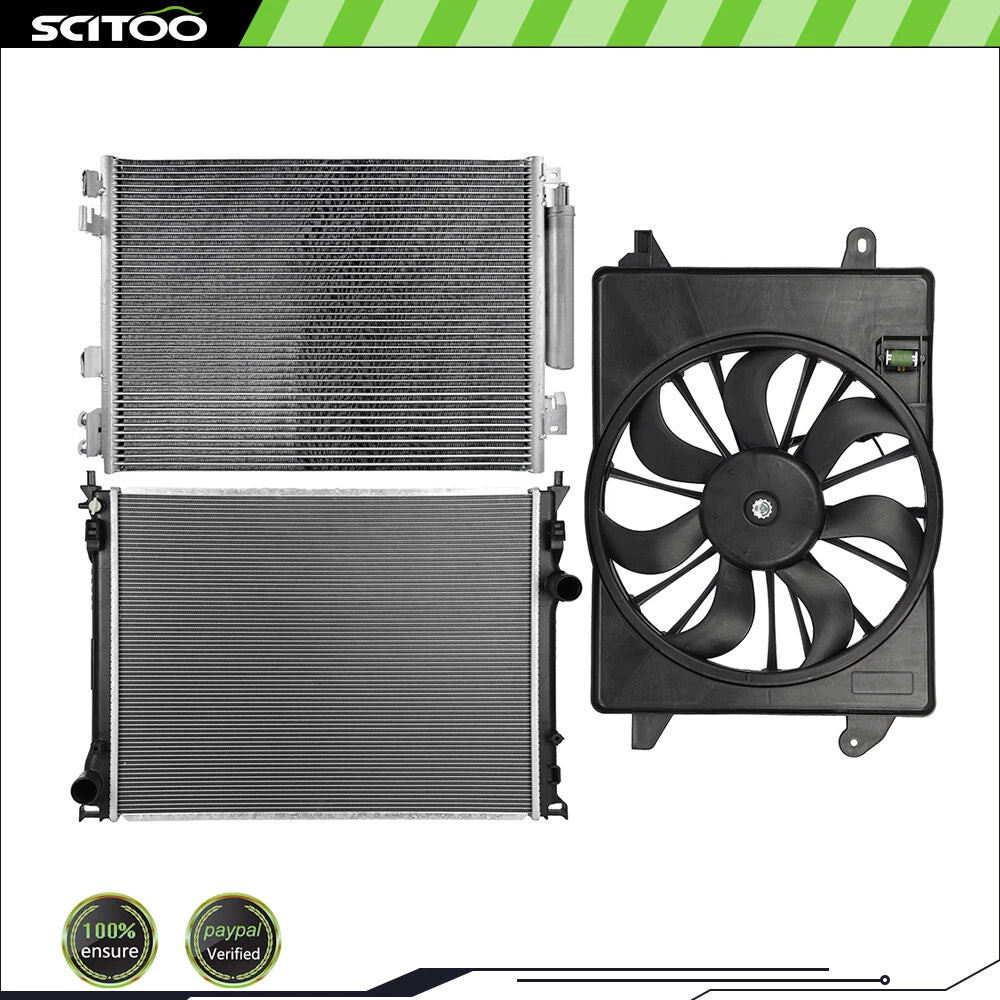 A/C Cooling Fan & Radiator & Condenser Kit for Chrysler 300 Charger (2011–2019)