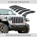Stainless Black Billet Grille Insert for Jeep Wrangler JL (2018-2024)