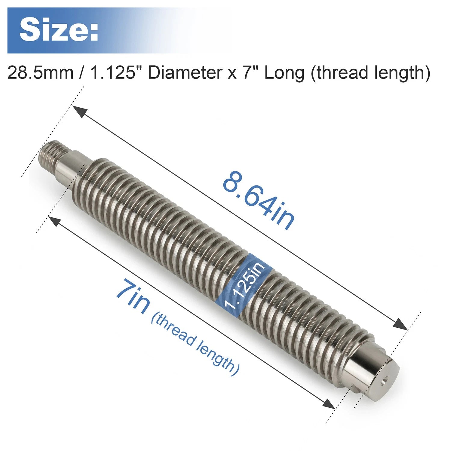 7" Extended Replacement Shaft for Accuturn/Coats Wheel Balancers (8113167C)
