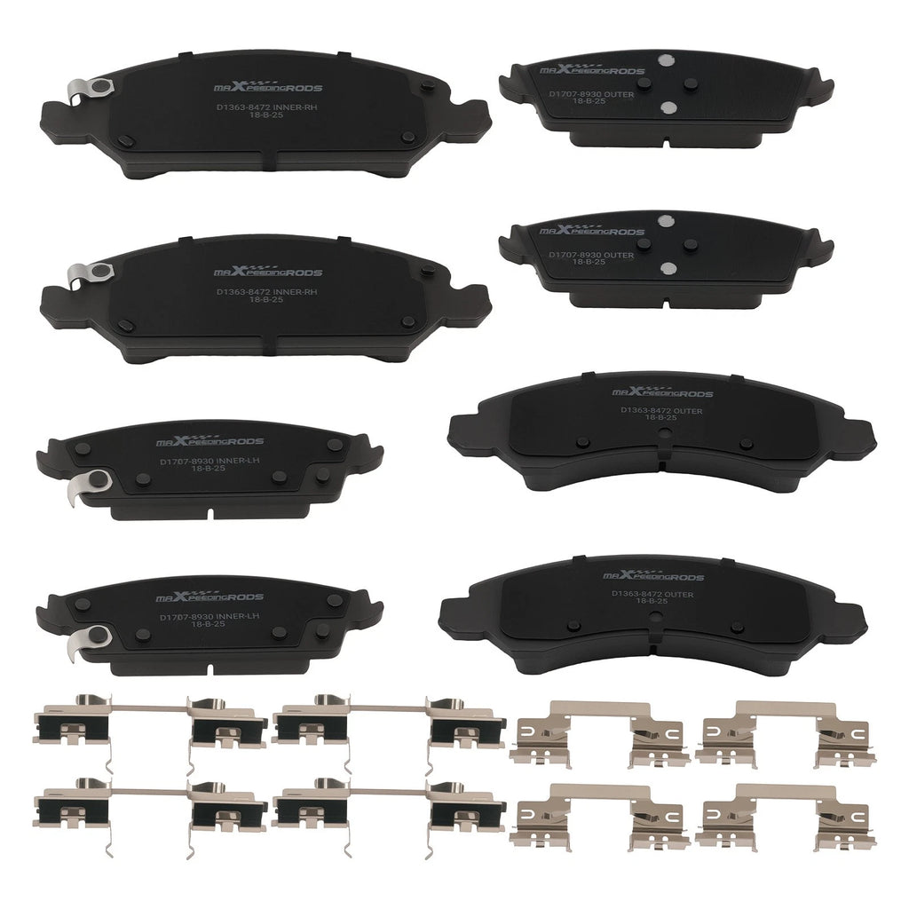 Set of 4 Ceramic Brake Pads for Chevrolet Suburban/Cadillac Escalade (2015–2020)