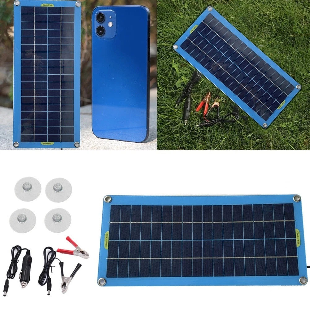 30W 12V Solar Panel Battery Charger for Car & Marine Applications