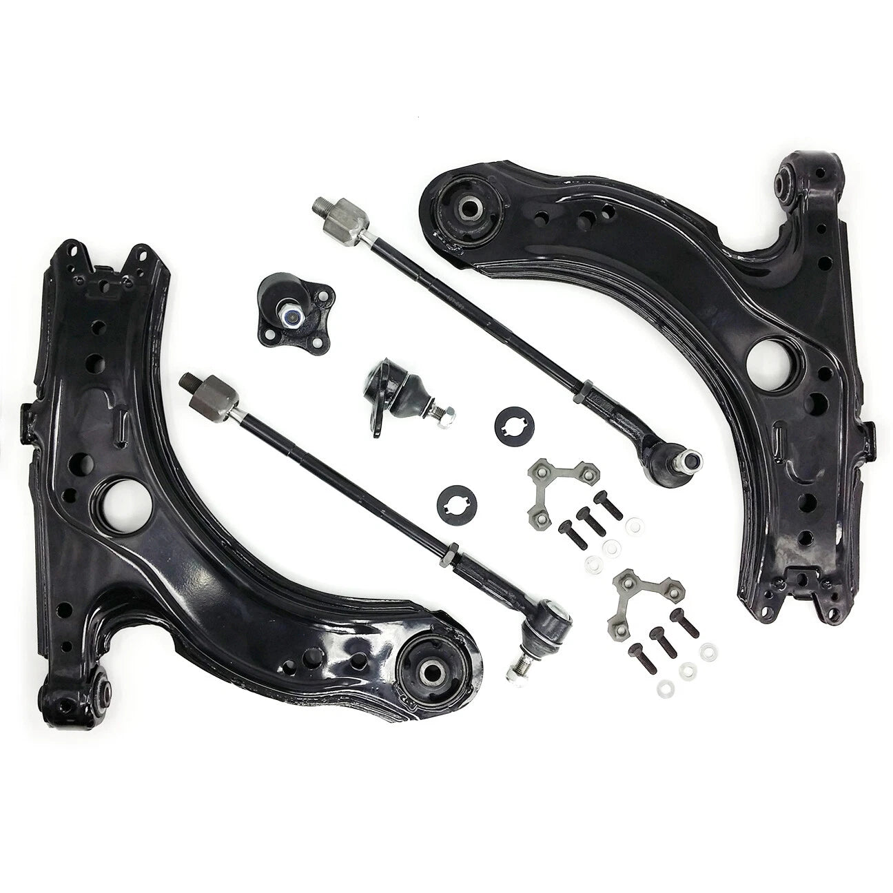 Front Lower Control Arms Tie Rod Kit for VW Beetle Golf Jetta (1999-2010)