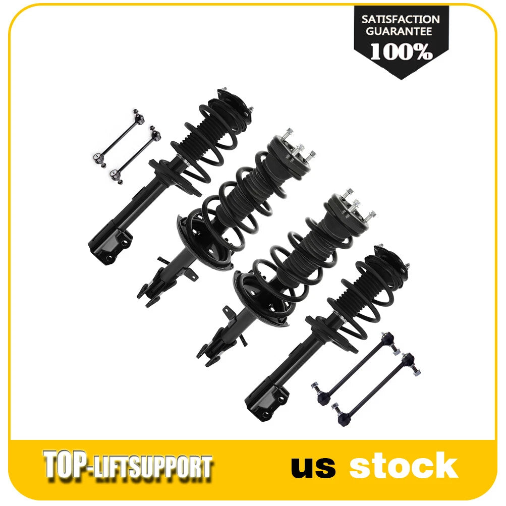 Set of 4 Struts with Coil Spring Sway Bar Kit for Toyota Highlander (2008–2013)