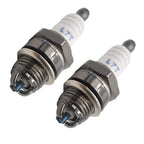 2X 3 Prong Spark Plug L7TC for Chainsaw Lawn Mower Leaf Blower (2-Stroke)