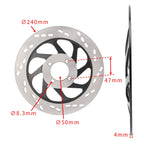 240mm Front Brake Rotor Disc for Suzuki EN125 EN125-2A EN150 EN150-A (2000–2023)