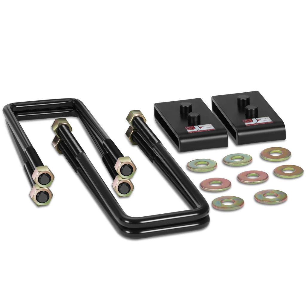1" Lift Block Leveling Kit for Ford F-150 (2004–2017) - J2 Black Carbon Steel