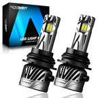 2X 9004 LED Headlight Bulbs for NOVSIGHT (Hi/Lo Beam, 130W, 30000LM, 6500K)