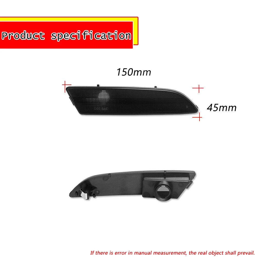 Smoked Front Bumper Side Marker Reflector Light for Chrysler Crossfire (2004–2008)