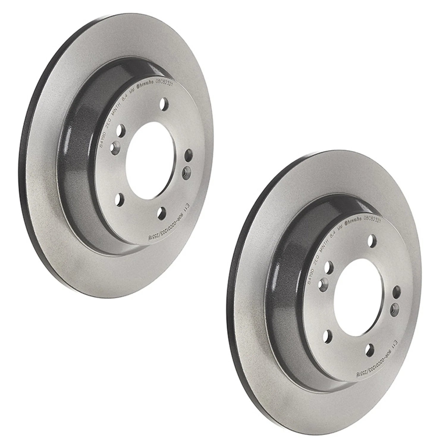 Set of 2 Brembo Rear 284mm Brake Disc Rotors for Hyundai Kona, Kia Soul (2018–2023)