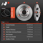 Front Disc Brake Rotors for BMW 325Ci 325i 328i (2001–2006)