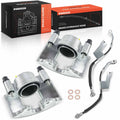 Front Brake Caliper & Hose Set for Chevy Express GMC Savana (2003–2023)