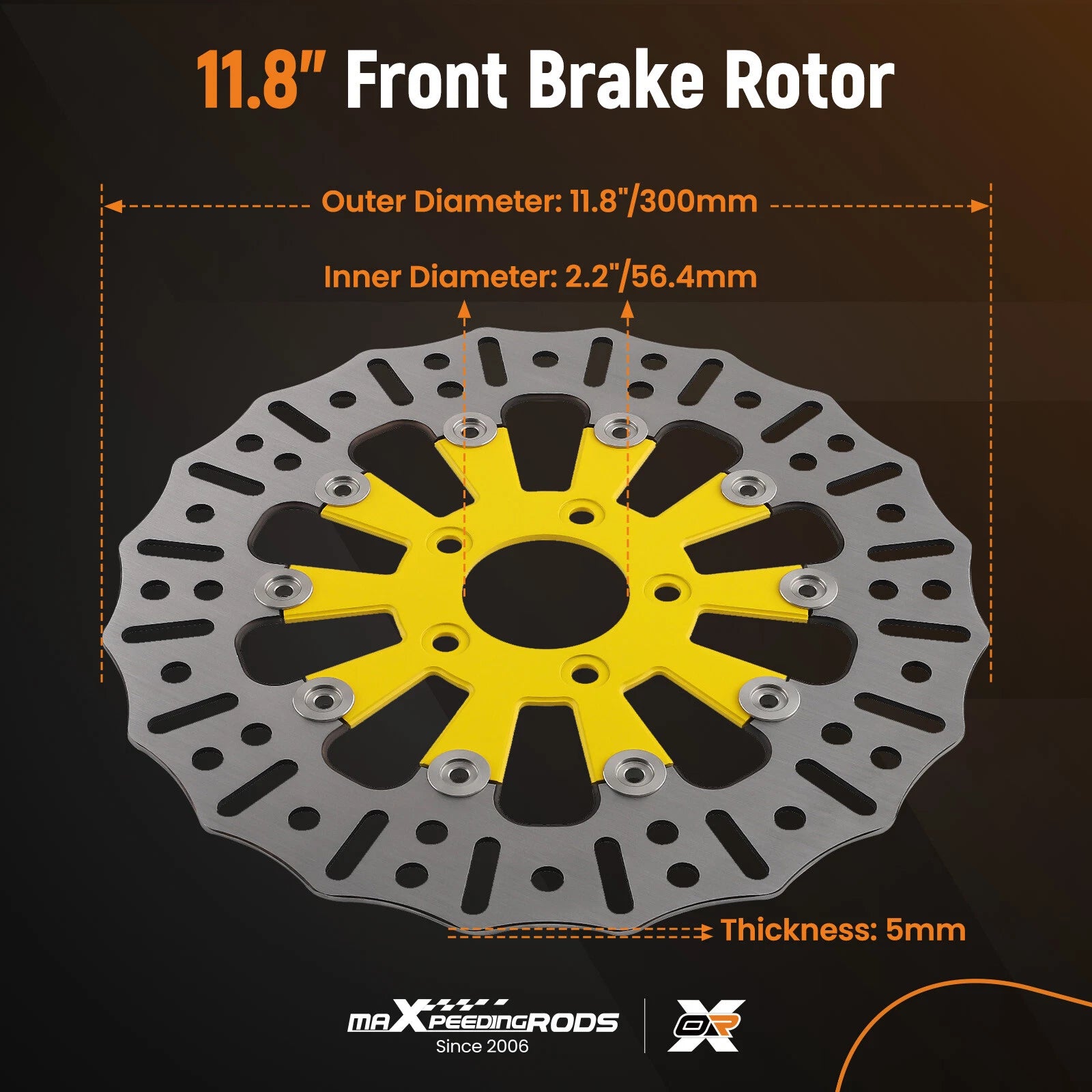 Floating Front Brake Rotor for Harley-Davidson Touring (2008-2019)