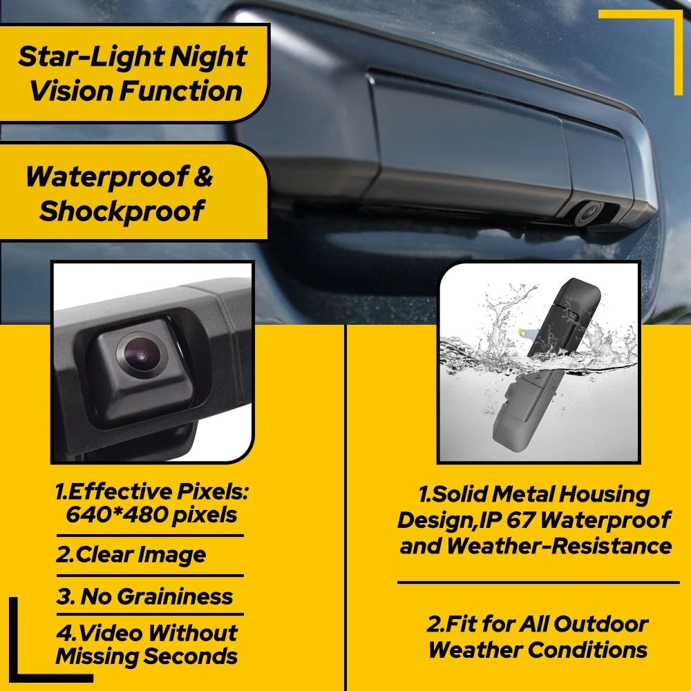 Tailgate Handle Backup Camera for Toyota Tundra (2004–2015)