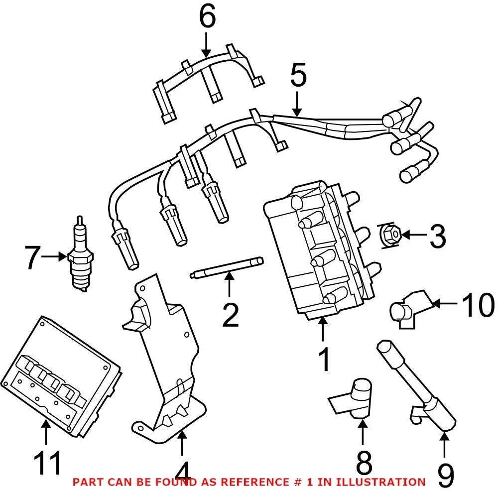 Genuine OEM Ignition Coil for Chrysler Dodge Jeep V6 (2000–2023) 56032520AF