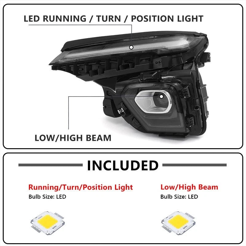 Full LED Projector Headlight for Chevy Trailblazer (2024–2026)
