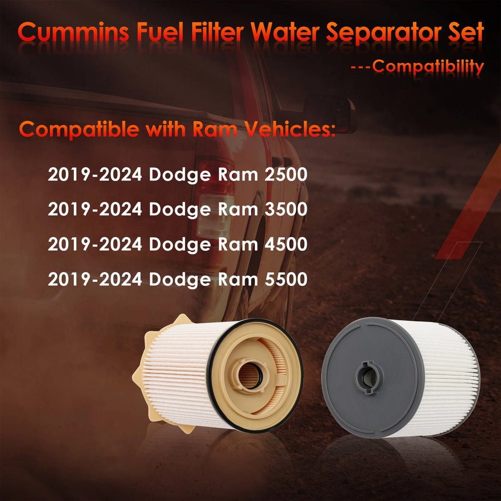 Fuel Filter Kit for Dodge Ram 2500 3500 4500 5500 (2019-2024)