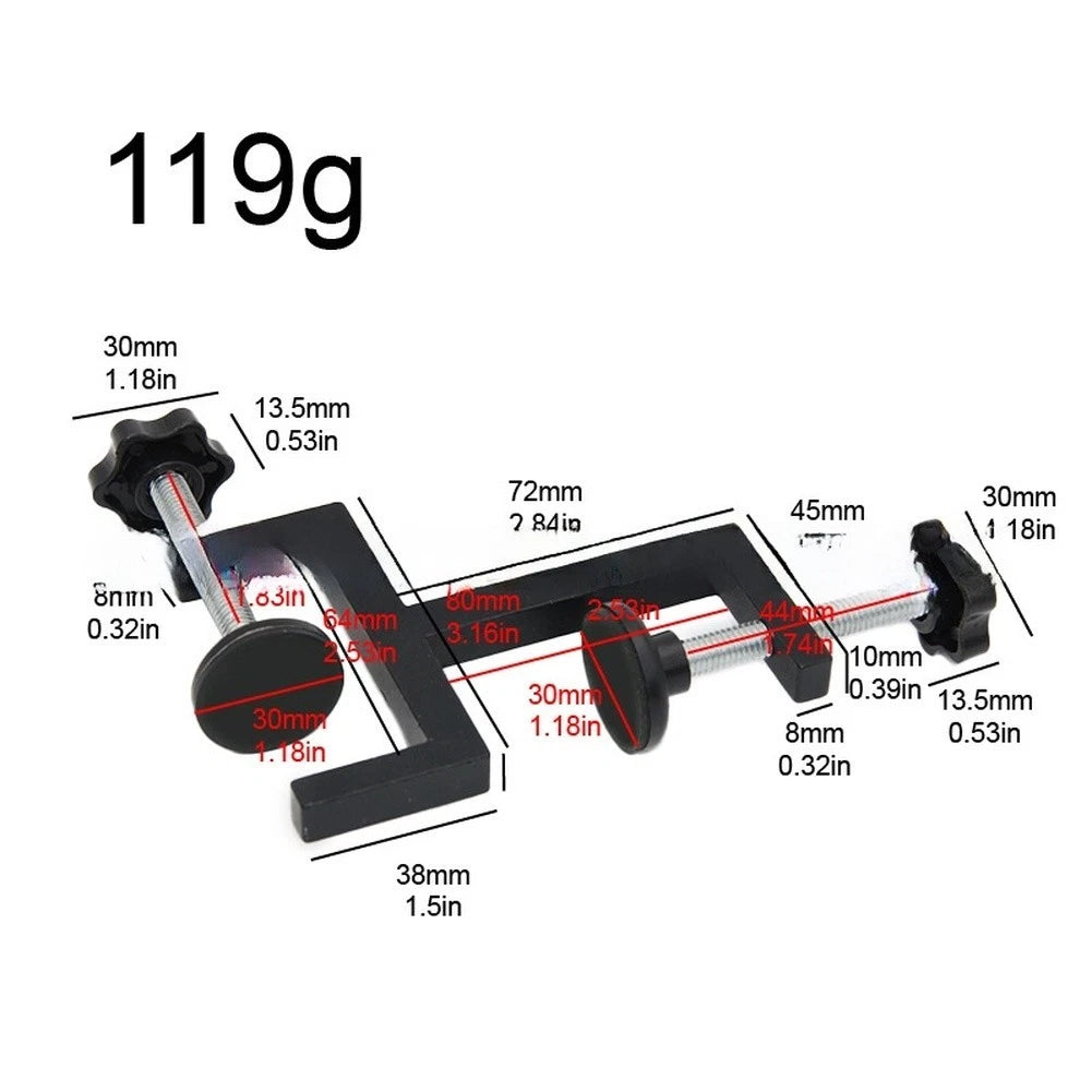 Adjustable Woodworking Clamp G Y F Style with Extended Thick Base 140mm
