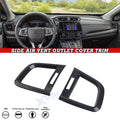 Carbon Fiber Pattern Side AC Vent Outlet Cover Trim for Honda CR-V (2017–2022)