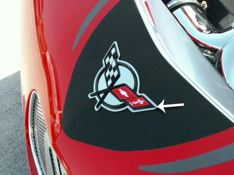 Front and Rear Emblem Stainless Trim Adhesive for 1997–2004 Chevy C5 Corvette