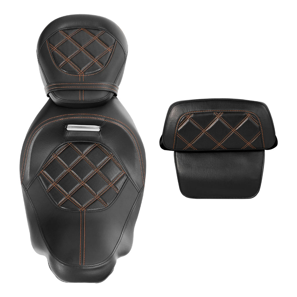 Driver Passenger Seats Backrest for Harley Touring CVO Street Glide (2014–2023)