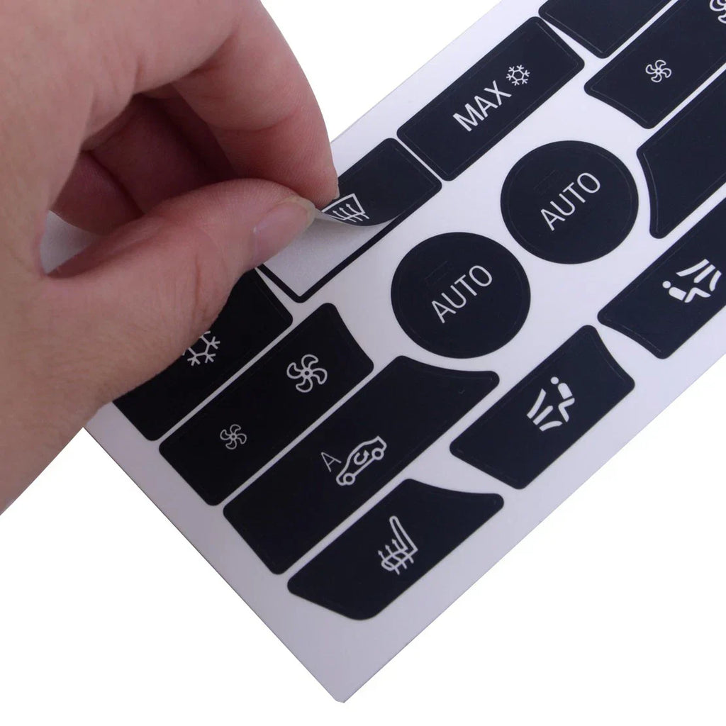 Dash Climate Control Panel Decal Kit for BMW 5 Series (2001-2006)
