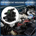 Engine Coolant Thermostat Housing Assembly for Ford Focus MK2, Fusion, Fiesta MK6