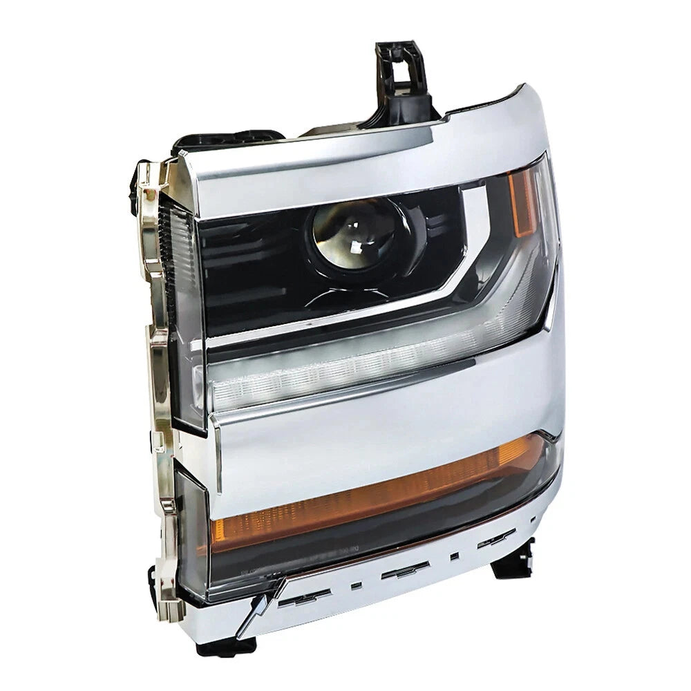HID/Xenon Headlight for Chevy Silverado 1500 (2016–2018) W/LED DRL Chrome Left