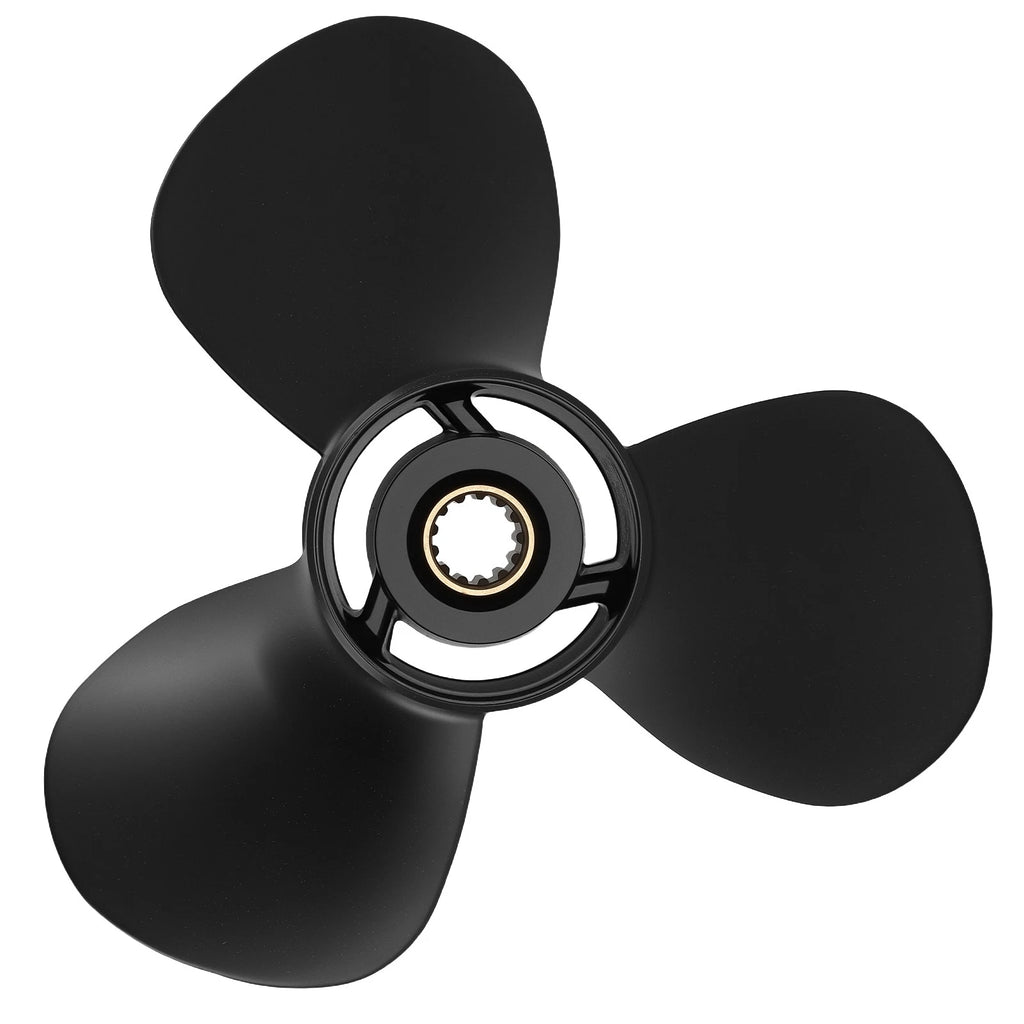 3 Blade Aluminum Propeller for Mercury 30-70HP (12", 48-73134A45, RH)