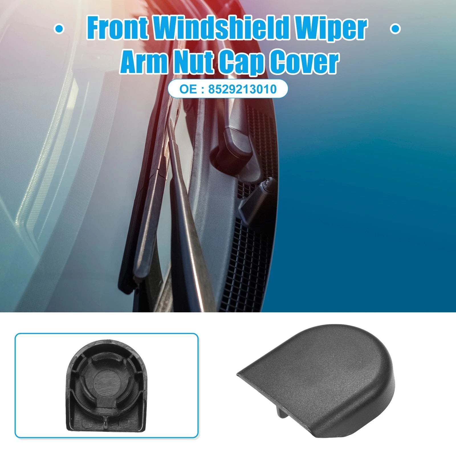 2X Front Windshield Wiper Arm Nut Cover Cap for Toyota Celica (2000–2005)