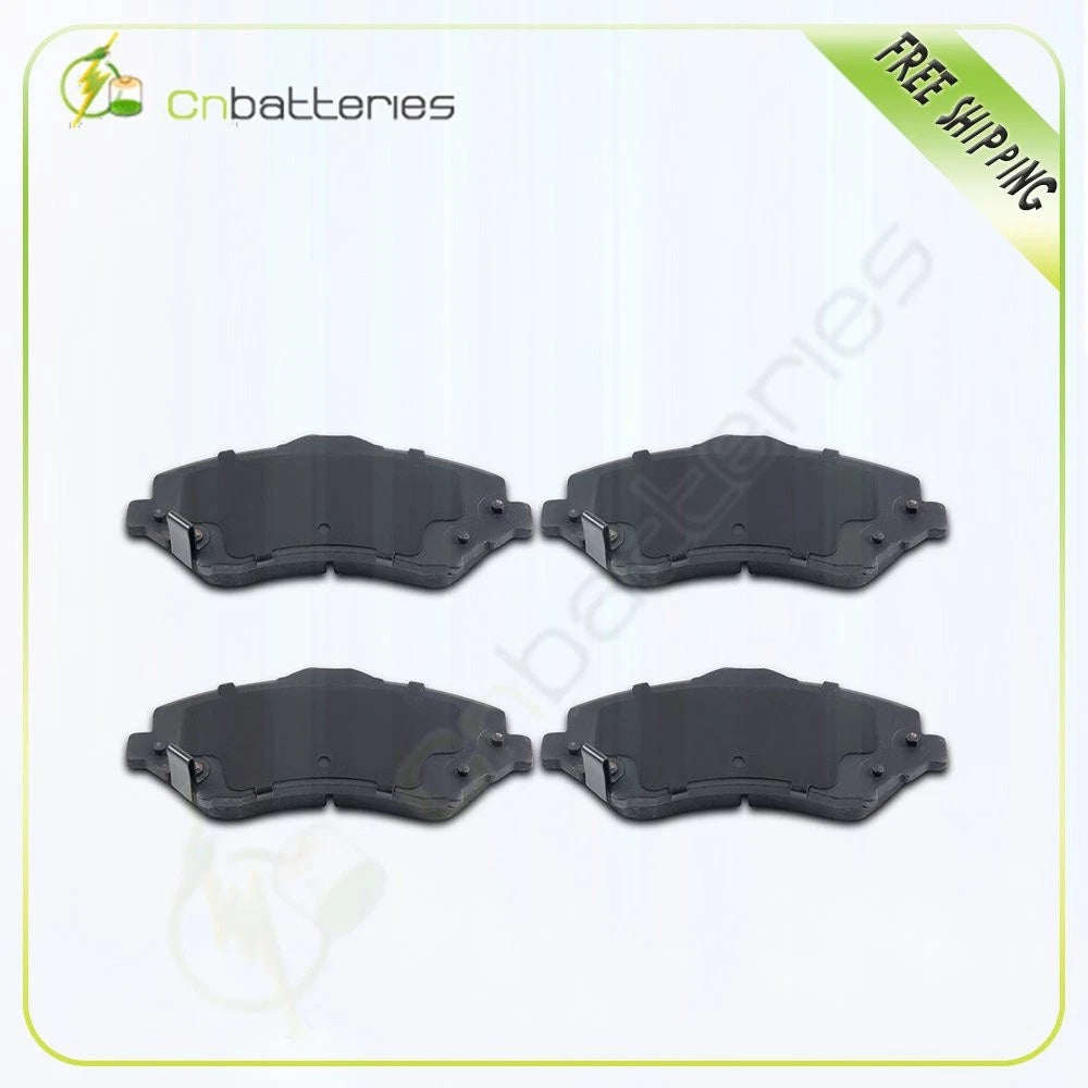 Set of 4 Metallic Front Brake Pads for Jeep Liberty Wrangler JK (2007–2018)
