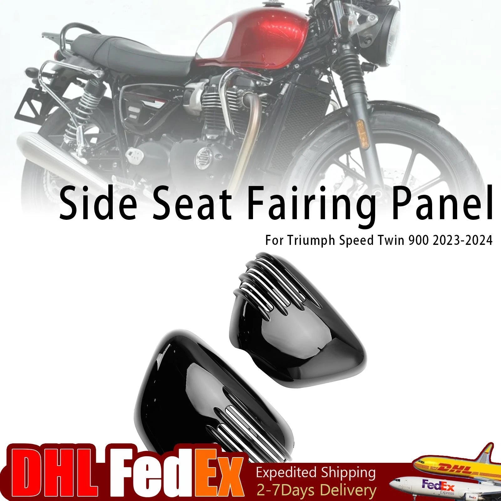 Side Seat Fairing Panel Cowl for Speed Twin 900 (2023–2024) Black
