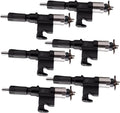 Set of 6 Rail Injectors for Isuzu 4HK1 6HK1 (8-97609788-7, 095000-6366)