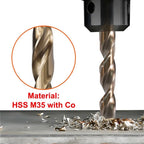 Set of 5 HSS Drill Bits for Stainless Steel (1.5mm Diameter)