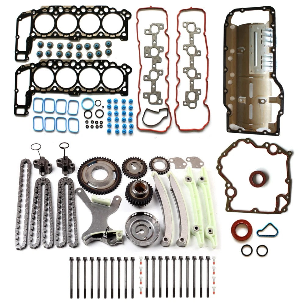 Set of 10 Head Gasket Bolts & Timing Chain Kit for Dodge Ram 1500 (2004–2007)
