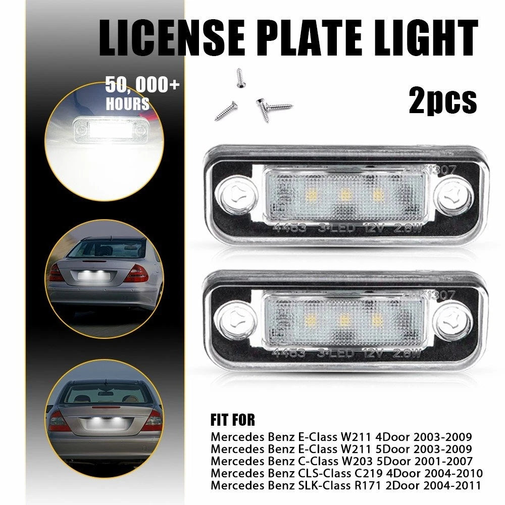 2X License Plate Light for Mercedes Benz CLS-Class C219 (2004–2010) EPY