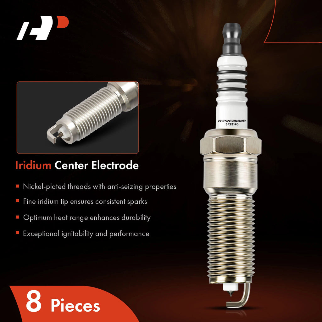 8x Iridium Platinum Spark Plugs for Jeep Grand Cherokee (2006–2010)