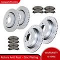 Drilled Slotted Rotors + Brake Pads for Ford F-150 (2010–2011)